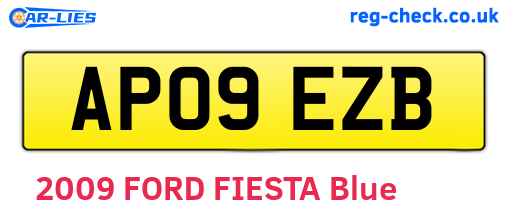 AP09EZB are the vehicle registration plates.