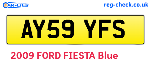 AY59YFS are the vehicle registration plates.