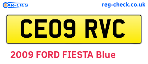 CE09RVC are the vehicle registration plates.