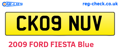 CK09NUV are the vehicle registration plates.