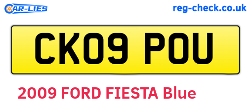 CK09POU are the vehicle registration plates.