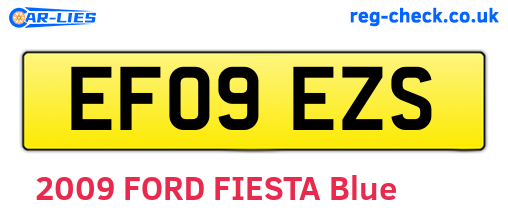 EF09EZS are the vehicle registration plates.