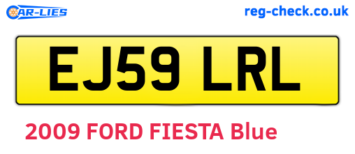 EJ59LRL are the vehicle registration plates.