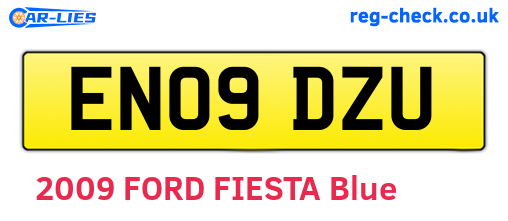 EN09DZU are the vehicle registration plates.