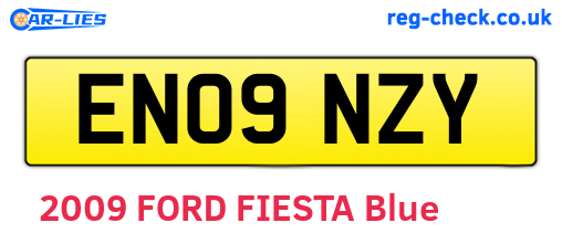 EN09NZY are the vehicle registration plates.