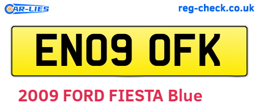EN09OFK are the vehicle registration plates.