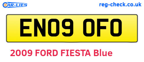 EN09OFO are the vehicle registration plates.