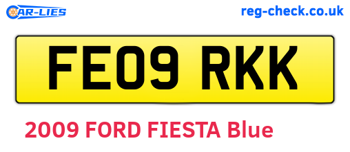 FE09RKK are the vehicle registration plates.