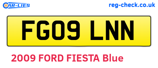FG09LNN are the vehicle registration plates.