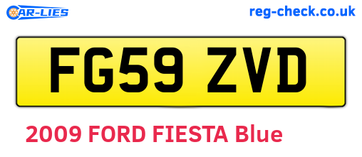 FG59ZVD are the vehicle registration plates.