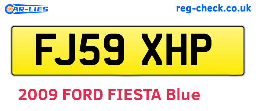 FJ59XHP are the vehicle registration plates.