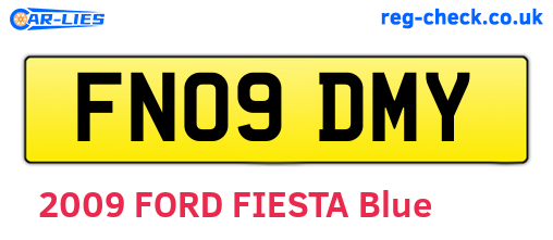 FN09DMY are the vehicle registration plates.