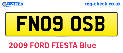 FN09OSB are the vehicle registration plates.