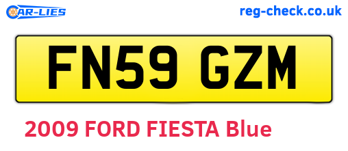 FN59GZM are the vehicle registration plates.