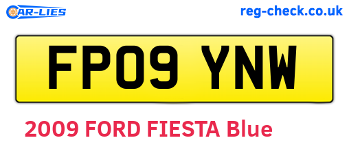 FP09YNW are the vehicle registration plates.