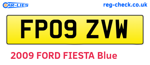FP09ZVW are the vehicle registration plates.