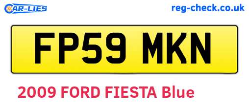 FP59MKN are the vehicle registration plates.