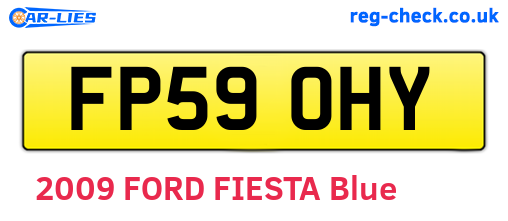 FP59OHY are the vehicle registration plates.