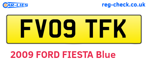 FV09TFK are the vehicle registration plates.