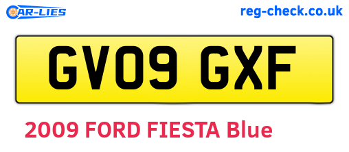 GV09GXF are the vehicle registration plates.