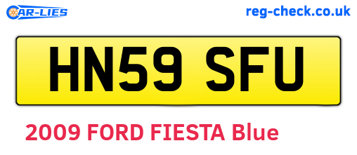HN59SFU are the vehicle registration plates.