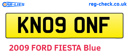 KN09ONF are the vehicle registration plates.