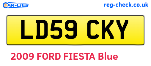 LD59CKY are the vehicle registration plates.