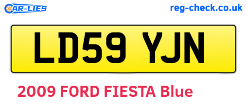 LD59YJN are the vehicle registration plates.
