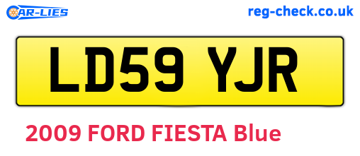LD59YJR are the vehicle registration plates.