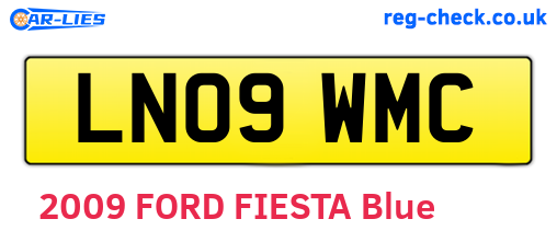 LN09WMC are the vehicle registration plates.