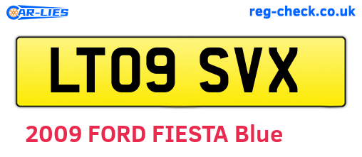 LT09SVX are the vehicle registration plates.