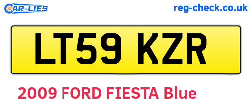 LT59KZR are the vehicle registration plates.