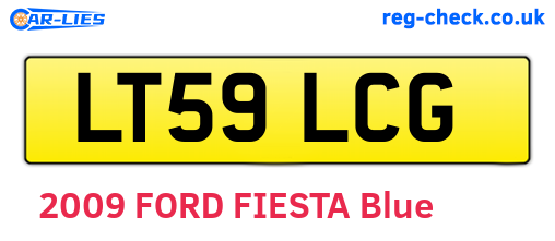 LT59LCG are the vehicle registration plates.