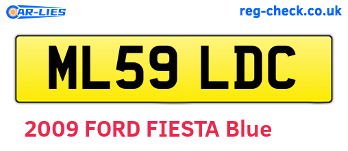 ML59LDC are the vehicle registration plates.