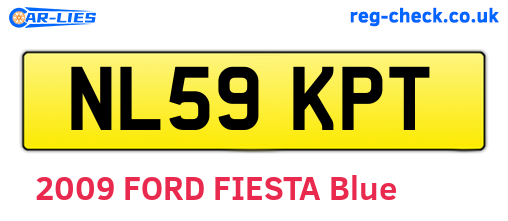 NL59KPT are the vehicle registration plates.