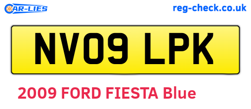 NV09LPK are the vehicle registration plates.