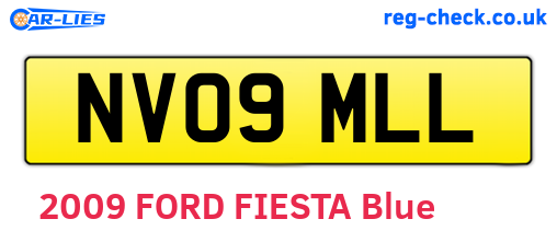 NV09MLL are the vehicle registration plates.