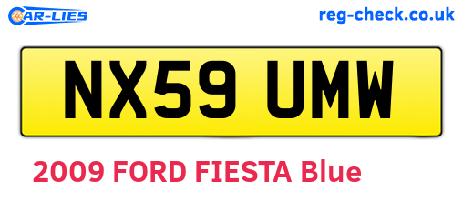 NX59UMW are the vehicle registration plates.