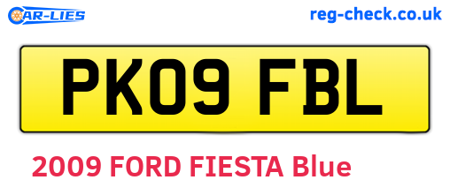 PK09FBL are the vehicle registration plates.