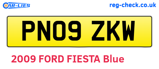 PN09ZKW are the vehicle registration plates.