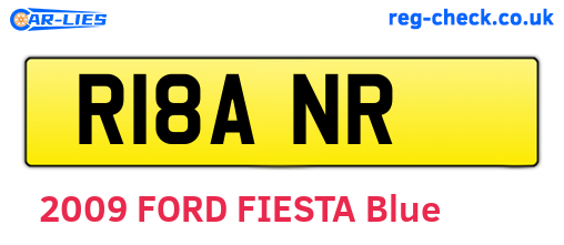 R18ANR are the vehicle registration plates.