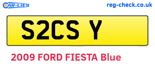 S2CSY are the vehicle registration plates.