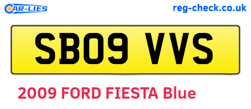 SB09VVS are the vehicle registration plates.