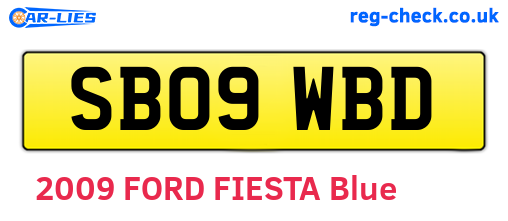 SB09WBD are the vehicle registration plates.