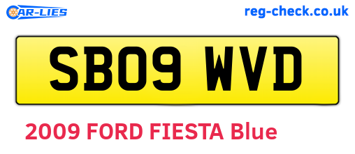 SB09WVD are the vehicle registration plates.