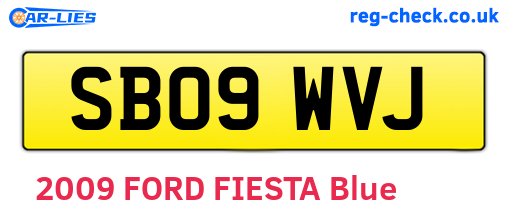 SB09WVJ are the vehicle registration plates.