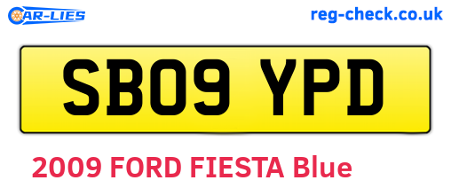 SB09YPD are the vehicle registration plates.