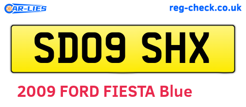 SD09SHX are the vehicle registration plates.