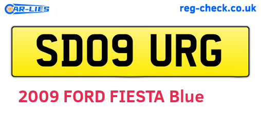 SD09URG are the vehicle registration plates.