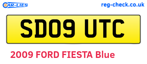 SD09UTC are the vehicle registration plates.